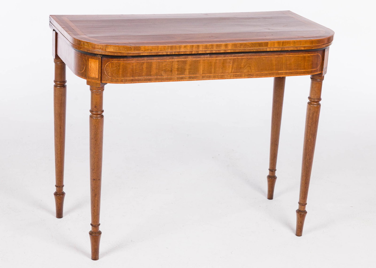 Regency Mahogany Card Table, First Quarter 19th C (1 of 14)