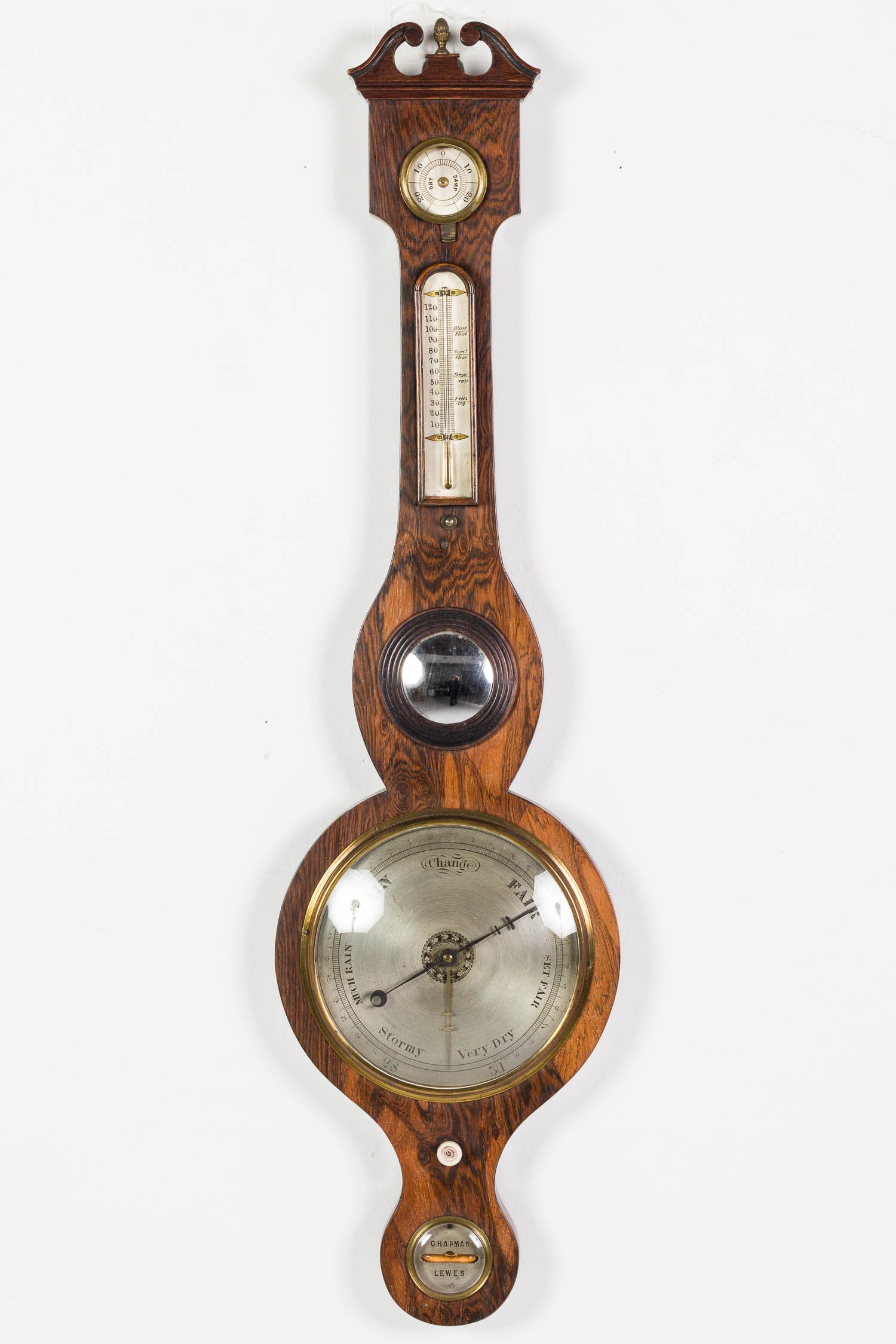 Chapman Lewes Rosewood Barometer, 19th Century (1 of 11)