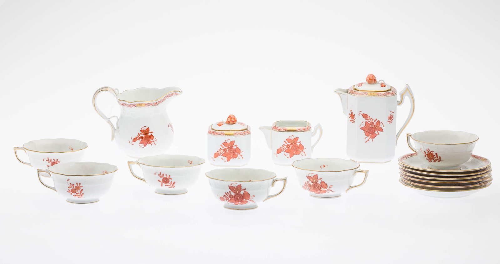 Herend Porcelain Chinese Bouquet Coffee Service (1 of 15)
