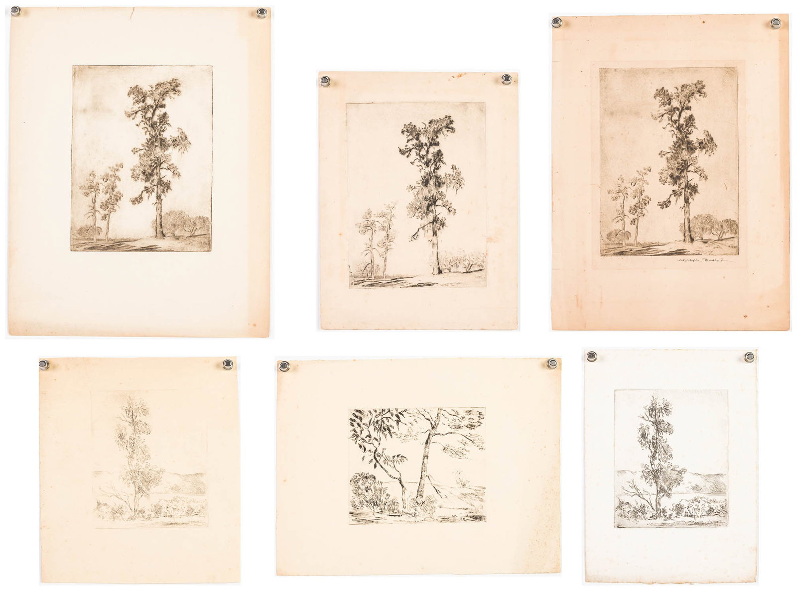 Christopher Murphy Jr. (Sav, 1902-1973), 6 Etchings (1 of 20)