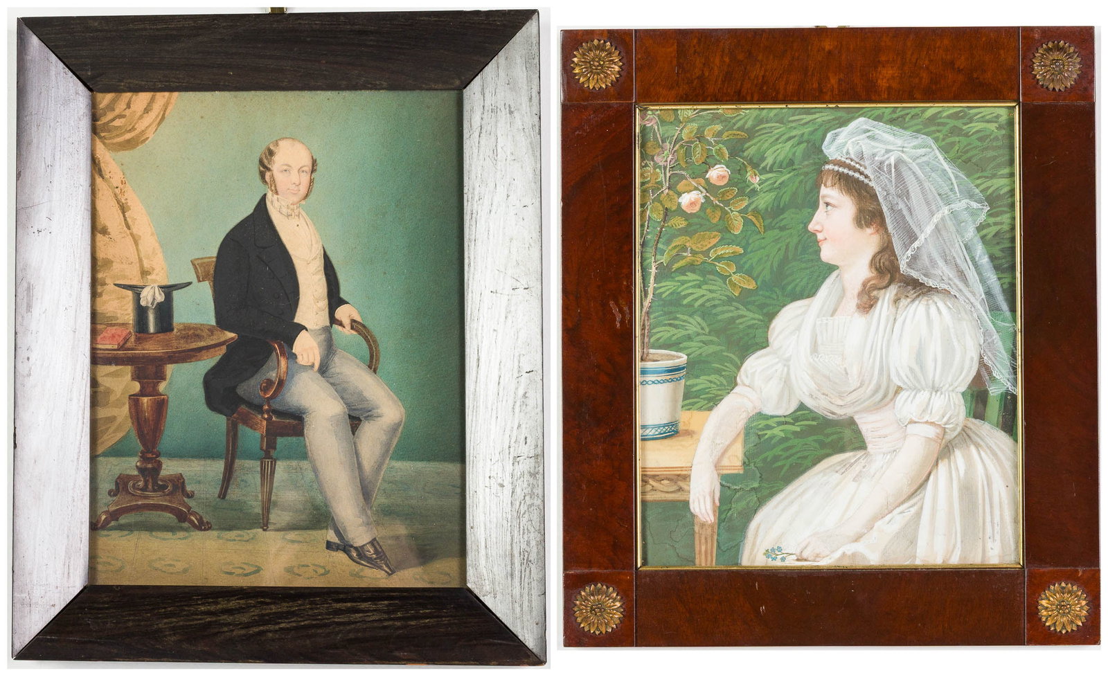 Two European School Portraits, 19th C (1 of 13)