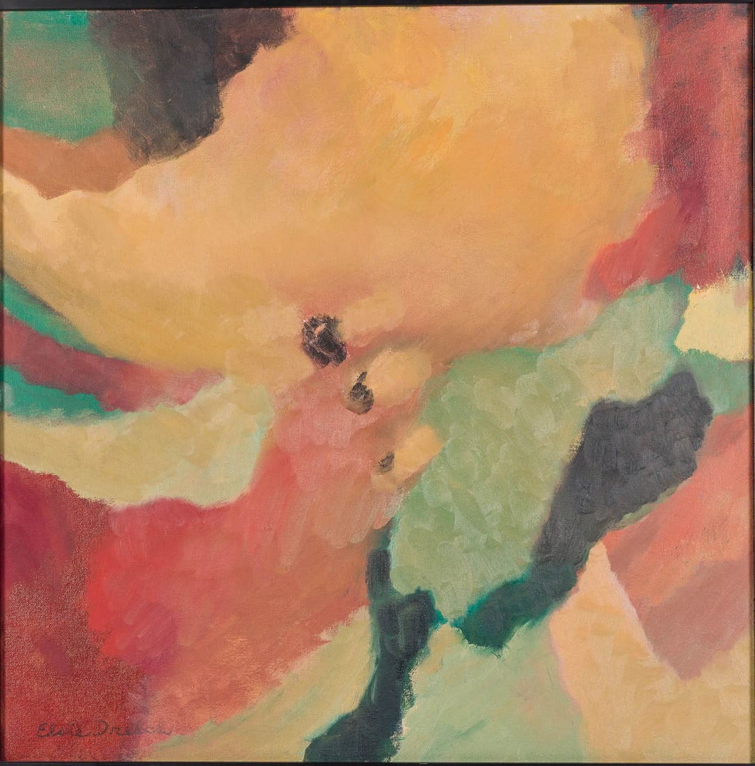 Elsie Dresch (American, 1925-2017), Cameo, O/C: Property of a Private Collector, St. Helena Island, SC Description: Elsie Dresch (American, 1925-2017), Cameo, Oil on Canvas, signed lower left, titled with gallery card on verso, depicting an abs