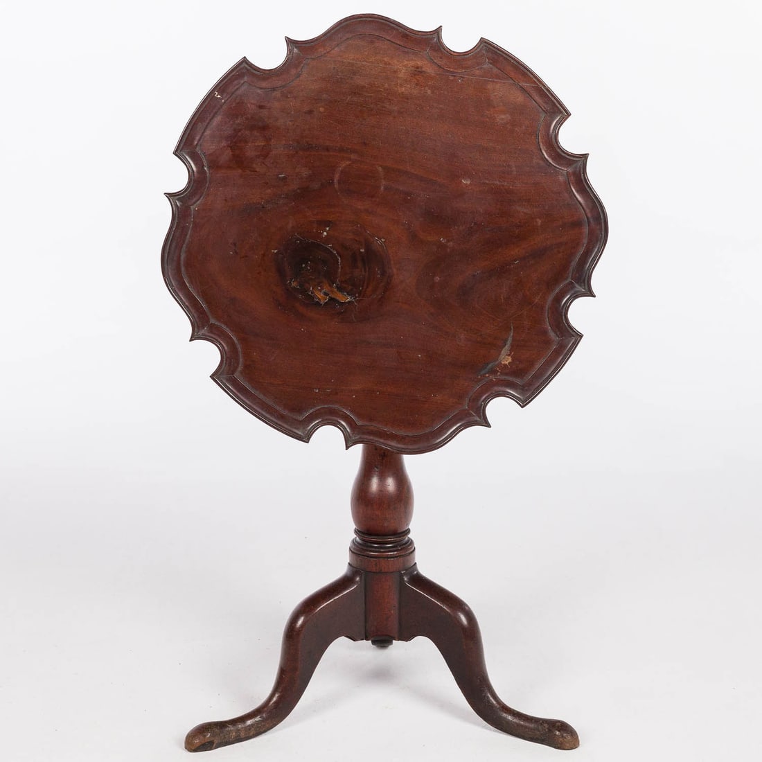 Chippendale Mahogany Tilt Top Piecrust Table (1 of 12)