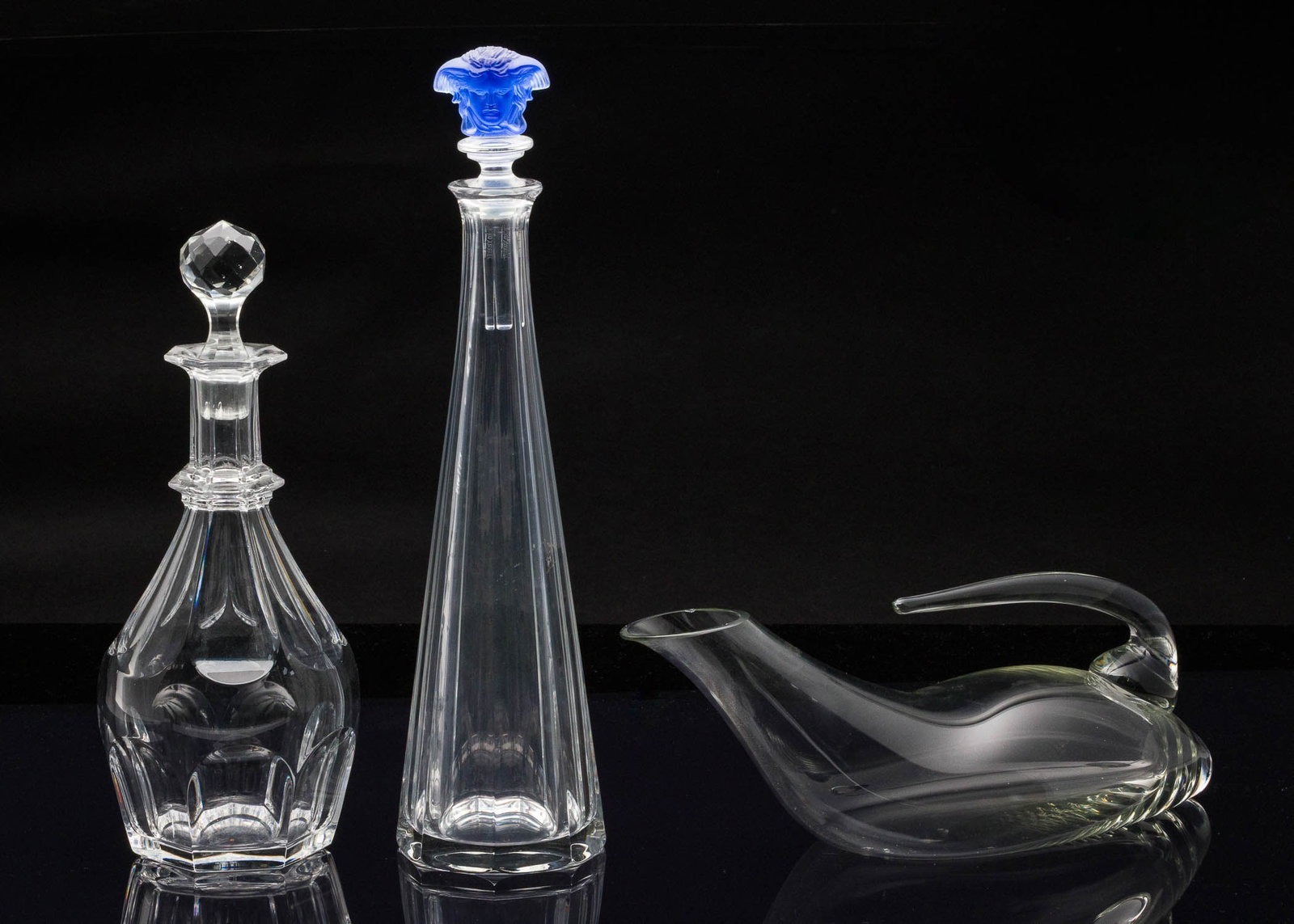 3 Decanters, Including Versace, Baccarat & Reidel (1 of 13)