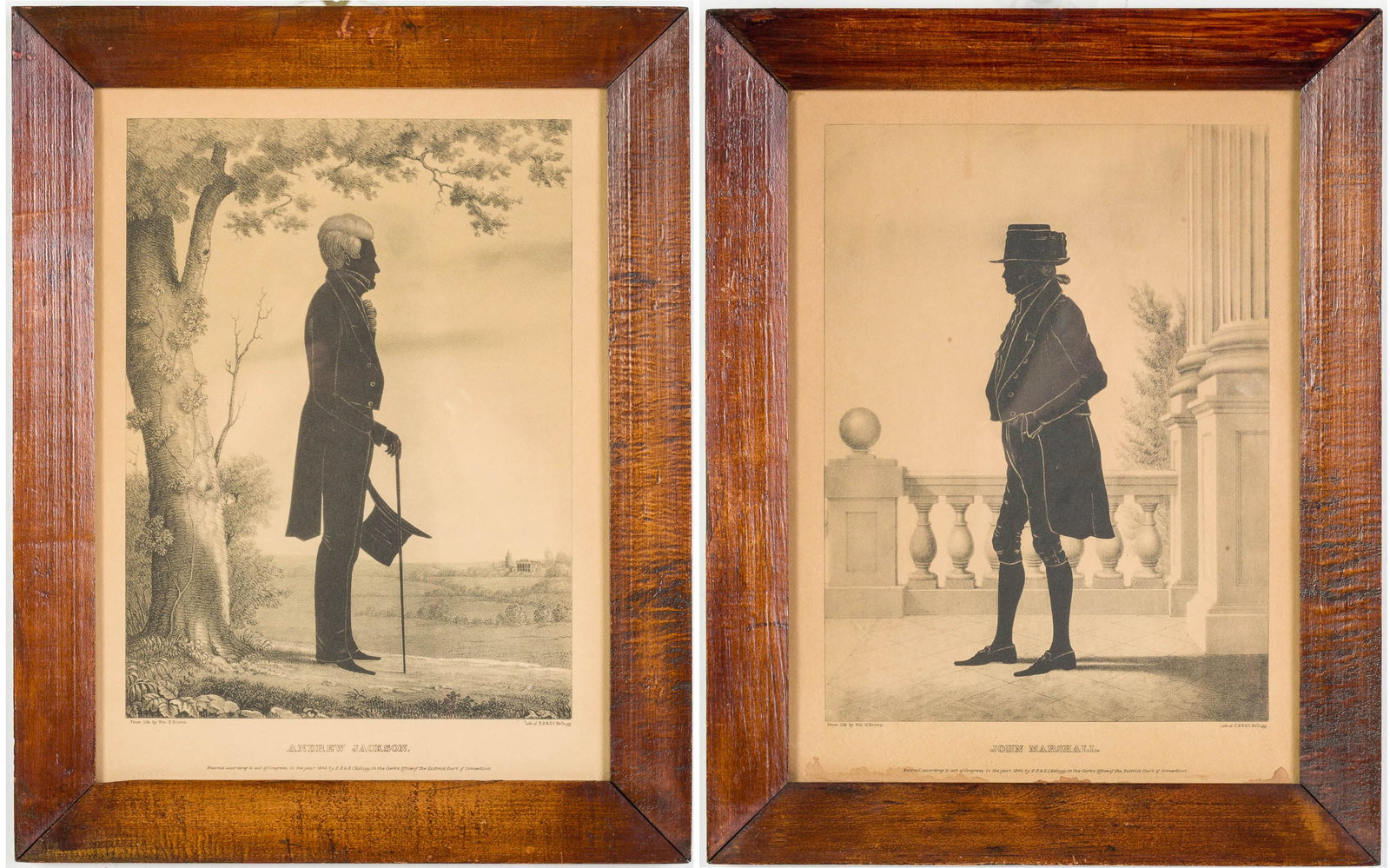 Two Brown & Kellog Framed Lithographs, Late 19th C (1 of 12)