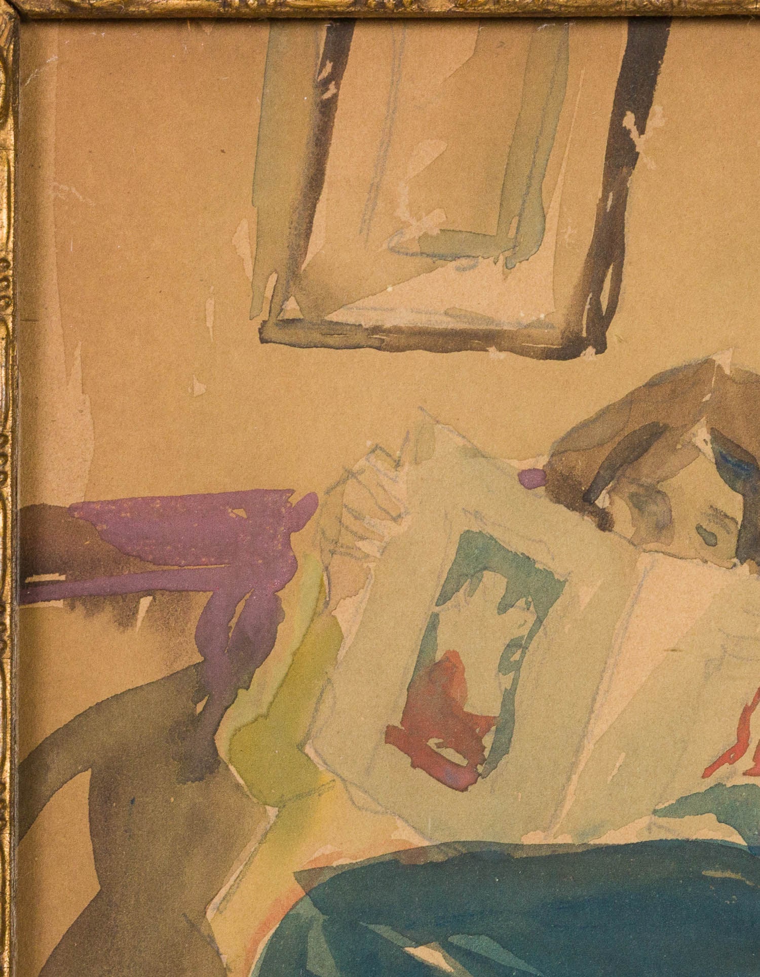 Christopher P.H. Murphy, 2 Figures Reading Newspaper - 3