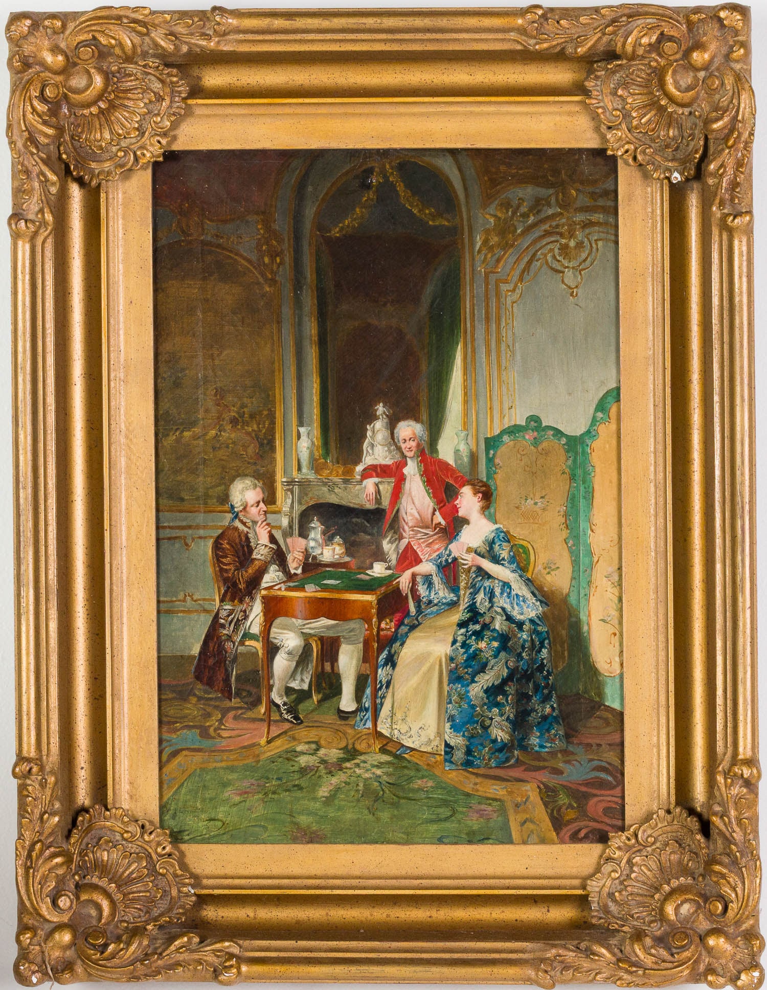 P. L. Fromant, The Card Game, O/C (1 of 12)