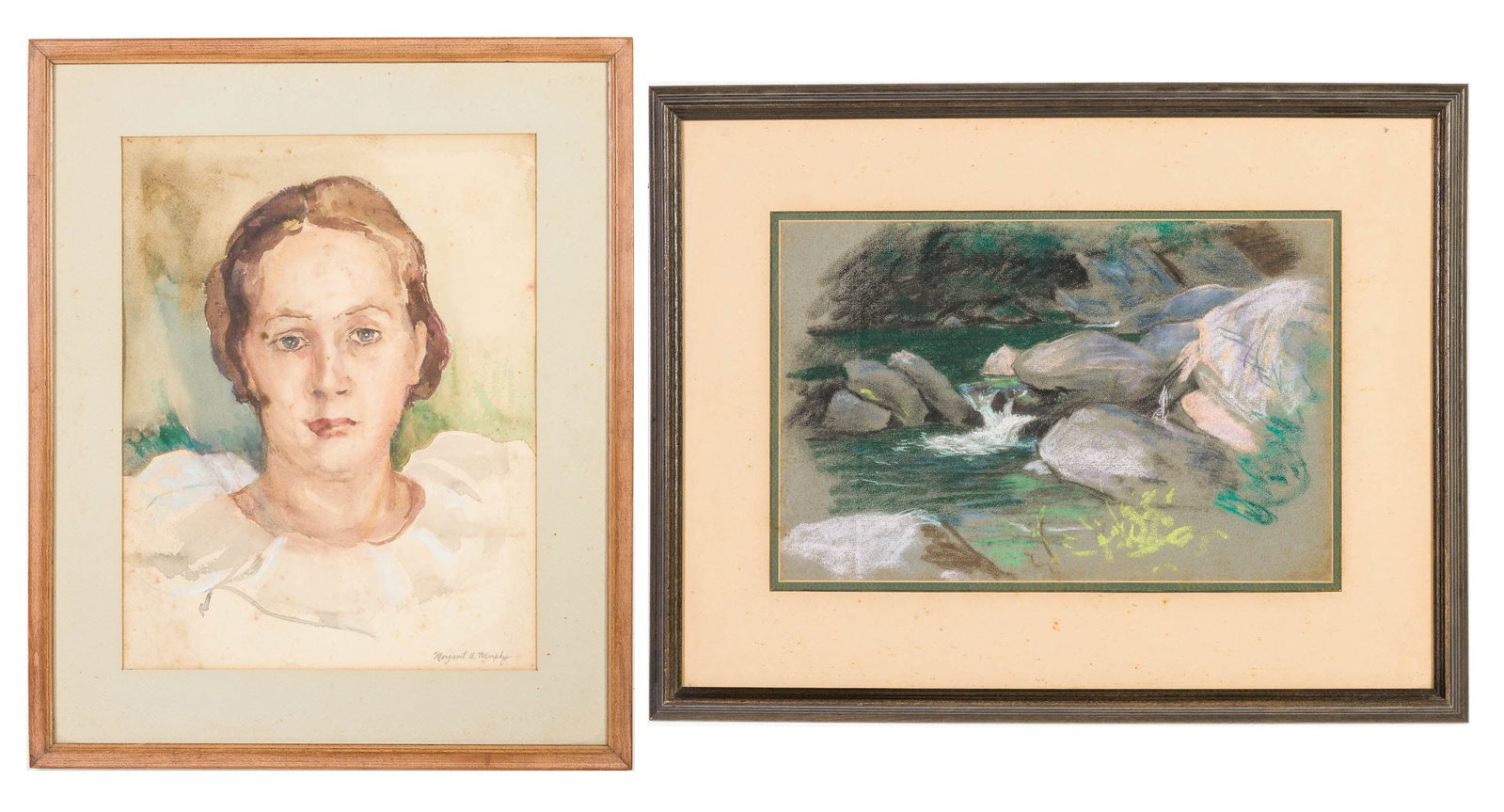 Margaret A Murphy, 2 Works: Self Portrait & Stream (1 of 14)