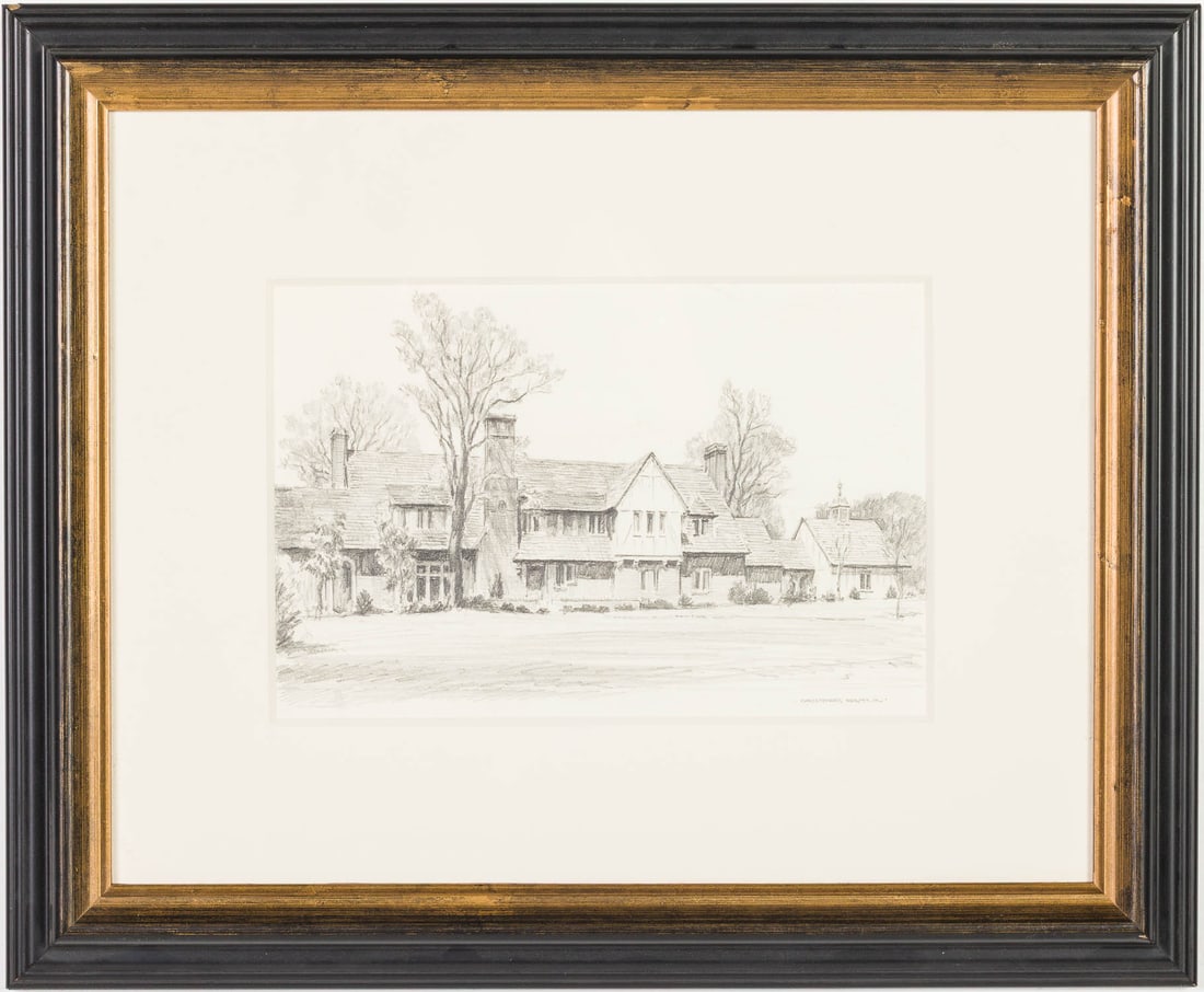 Christopher Murphy Jr., Graphite Drawing of a House (1 of 11)