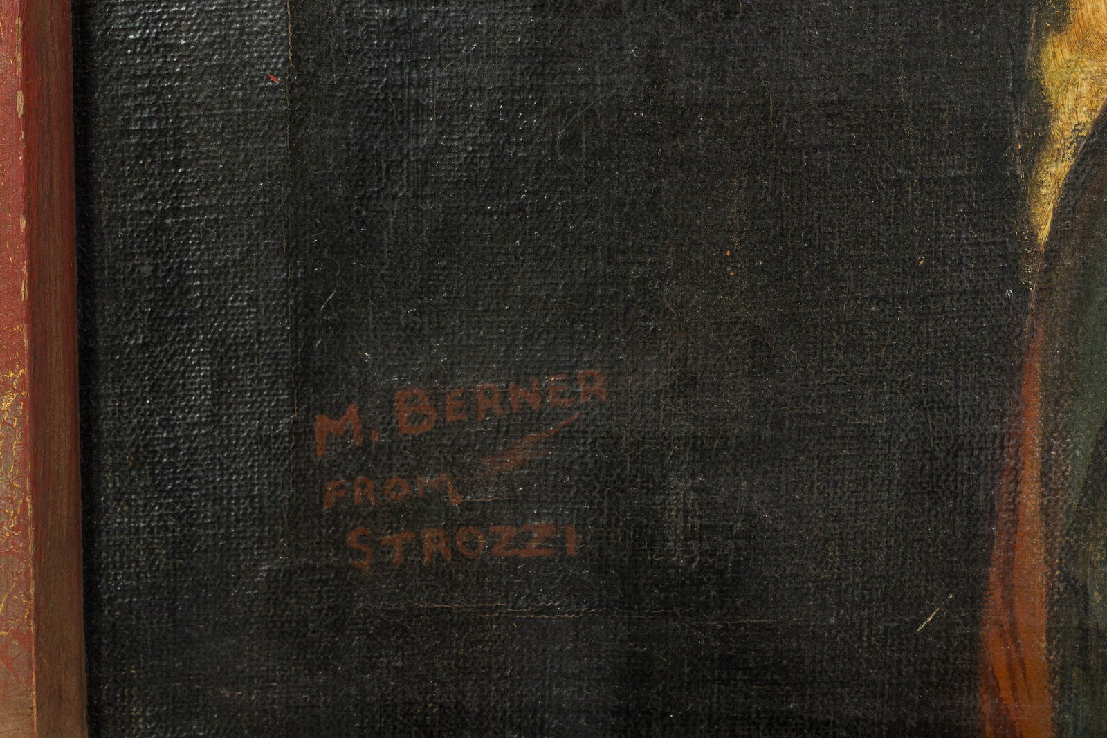 M. Berner, Study after Strozzi, O/C - 2