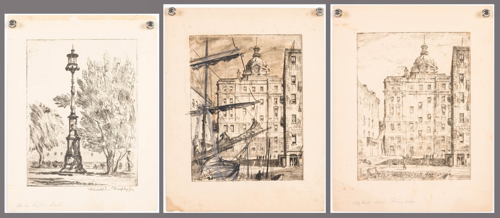 Christopher Murphy Jr. (Sav, 1902-1973), 3Etchings (1 of 13)