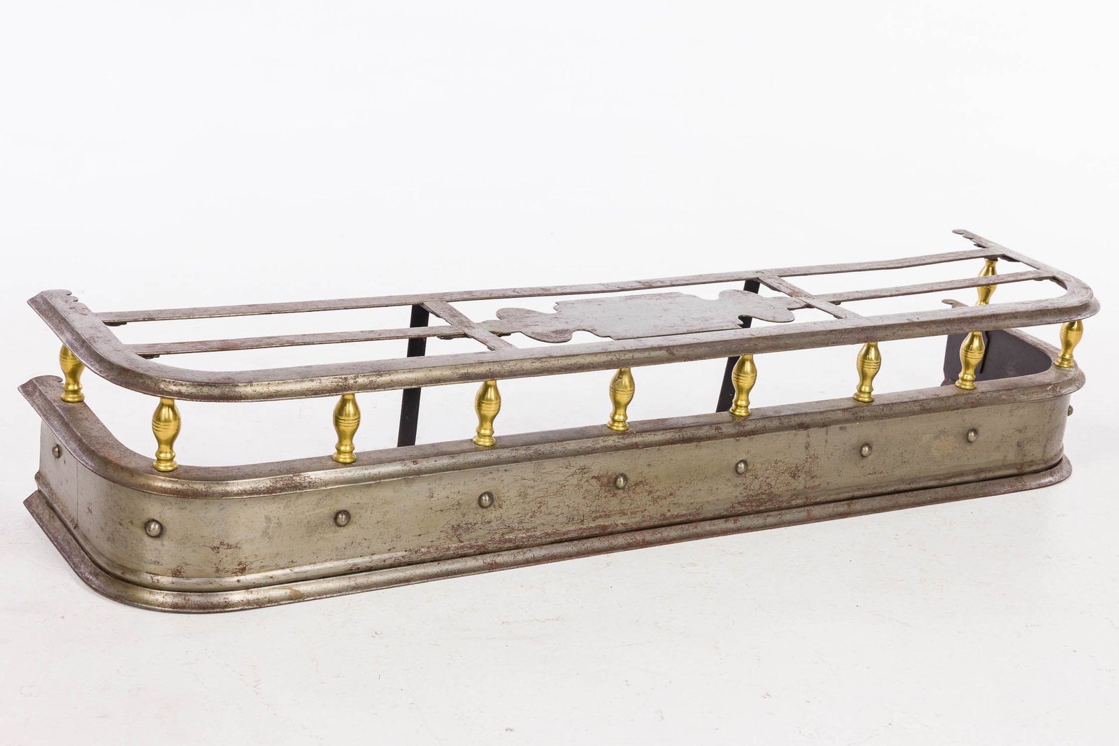 English Brass and Metal Fire Fender, 19th C (1 of 6)