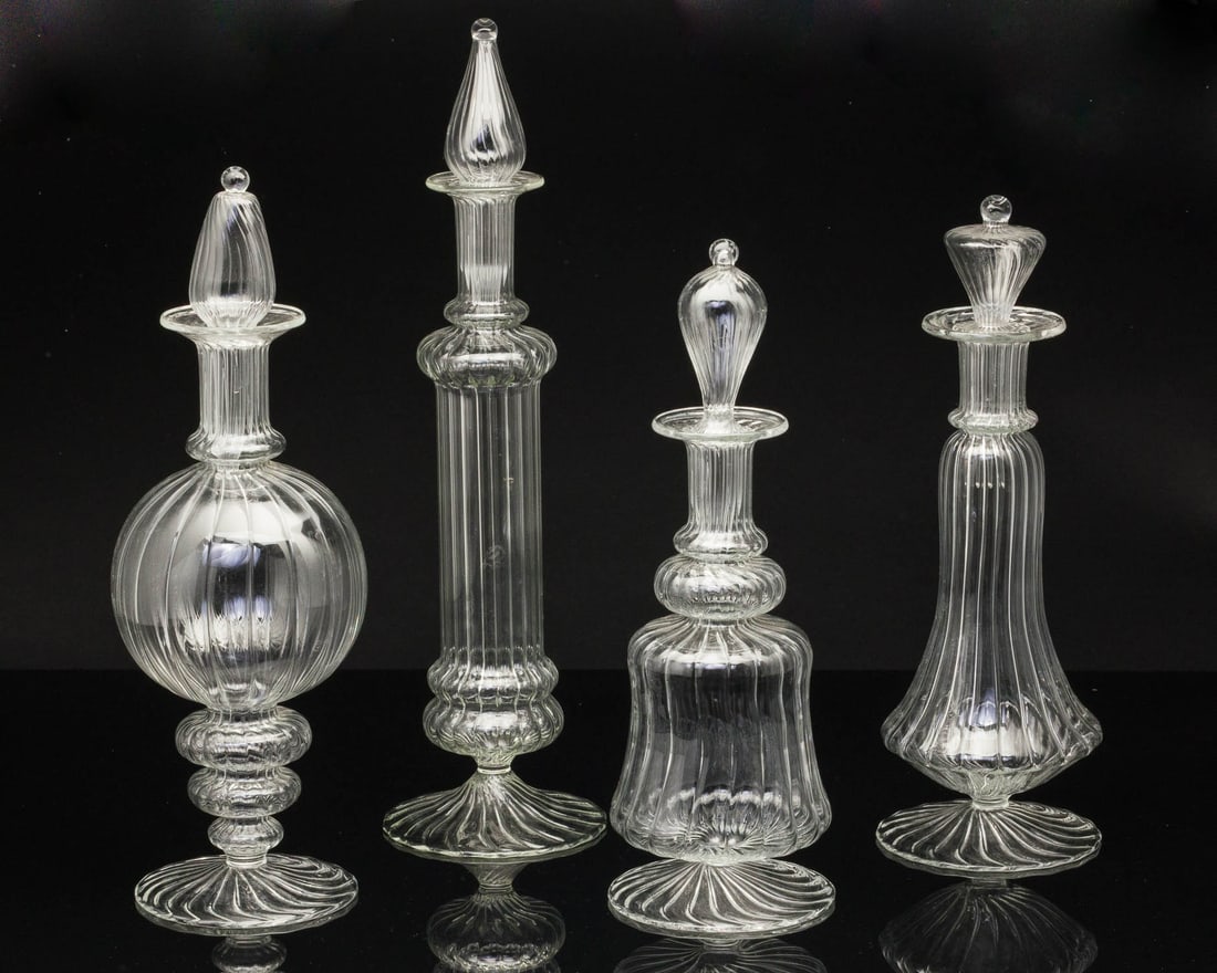 4 Venetian Glass Decanters (1 of 6)