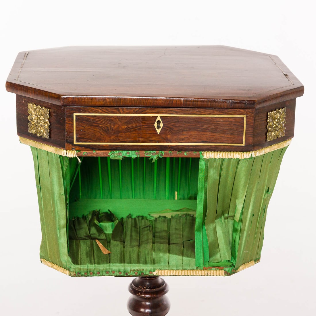 Regency Rosewood Sewing Table, 19th Century (1 of 10)