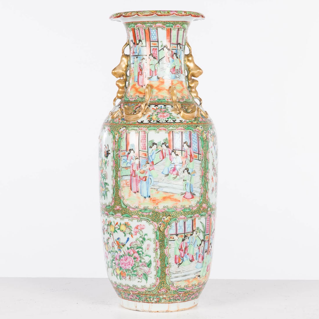 Chinese Famille Rose 22-inch Vase, 19th C (1 of 11)