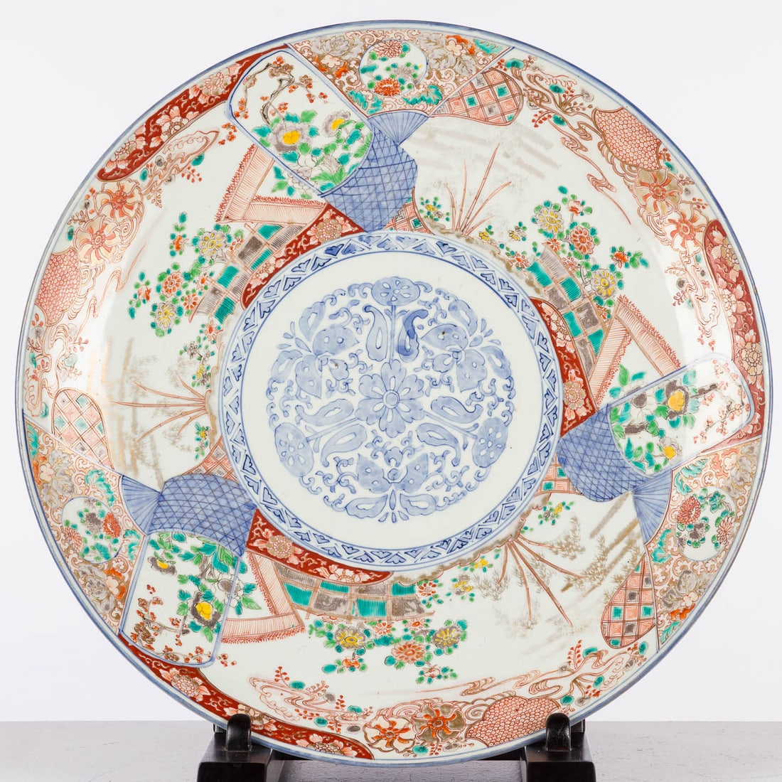 Large Japanese Porcelain Charger (1 of 9)
