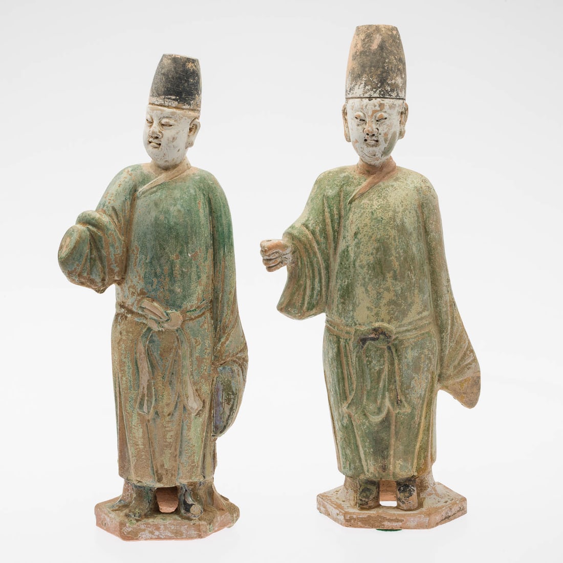 2 Chinese Pottery Tomb Figures, Probably Ming (1 of 11)