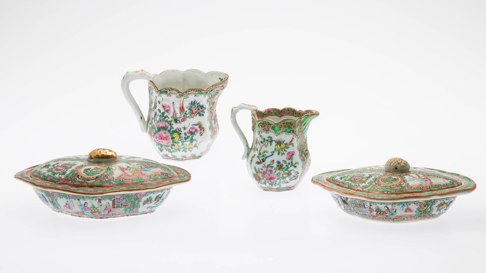 Group of Four Chinese Famille Rose Table Articles (1 of 14)