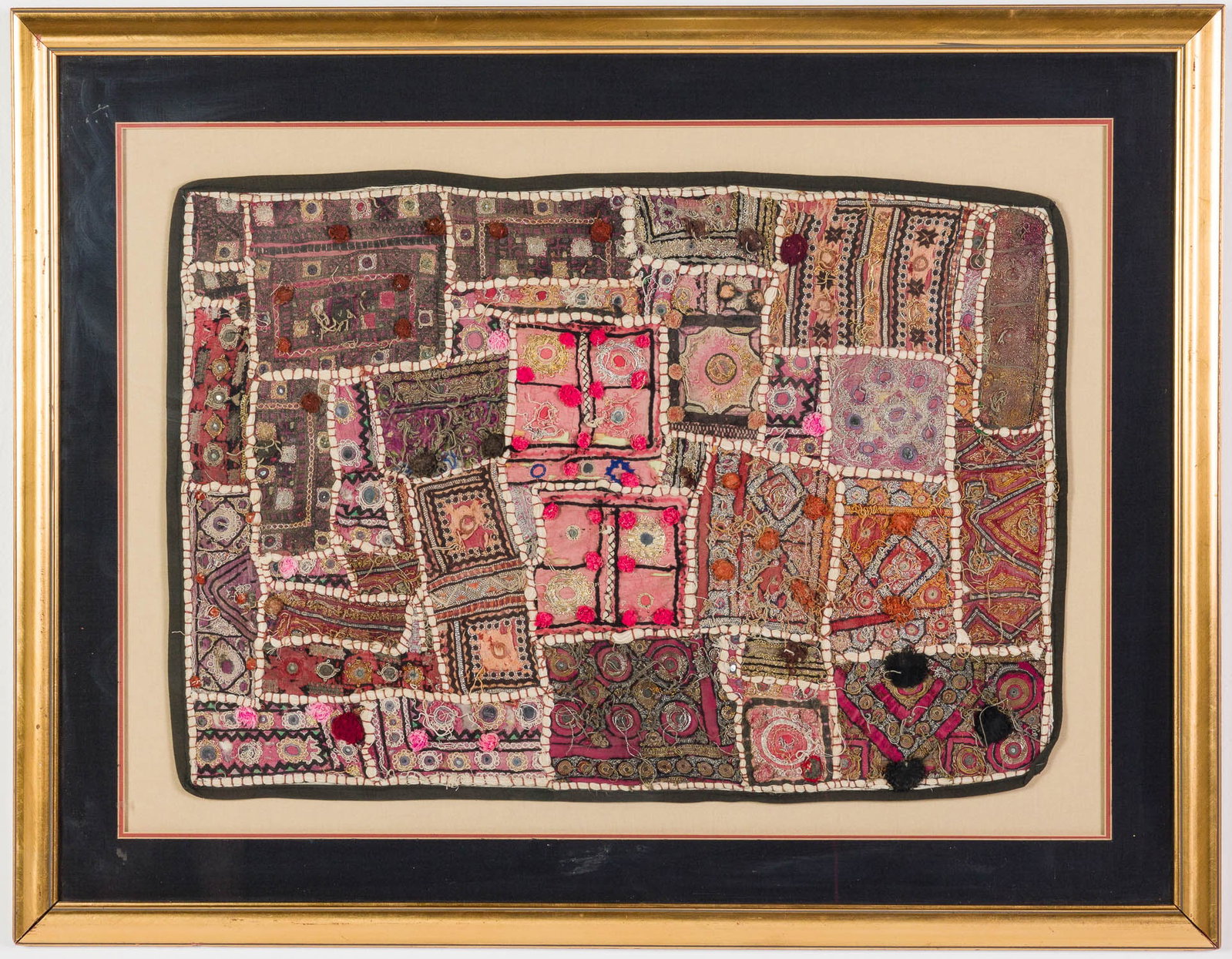 Antique Indian Framed Textile (1 of 6)