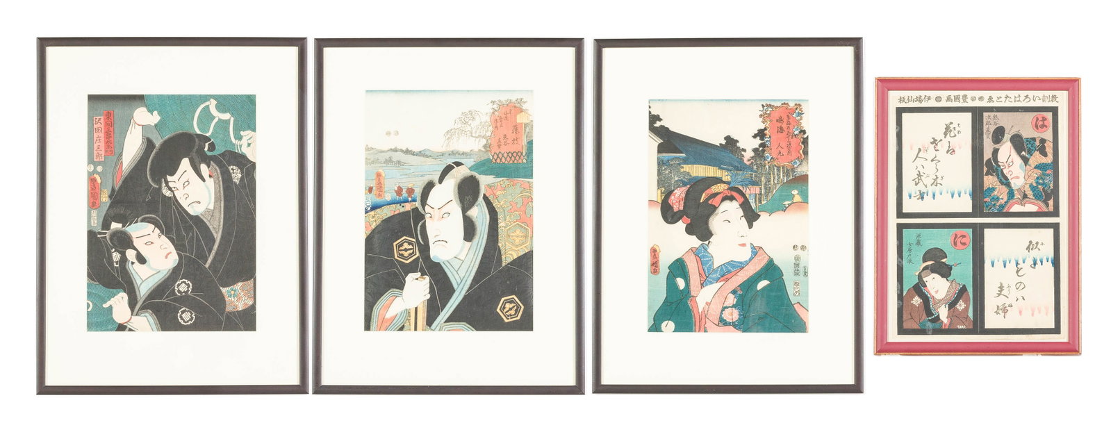 4 Toyokuni III (Japanese, 1786-1865) Woodblocks (1 of 20)