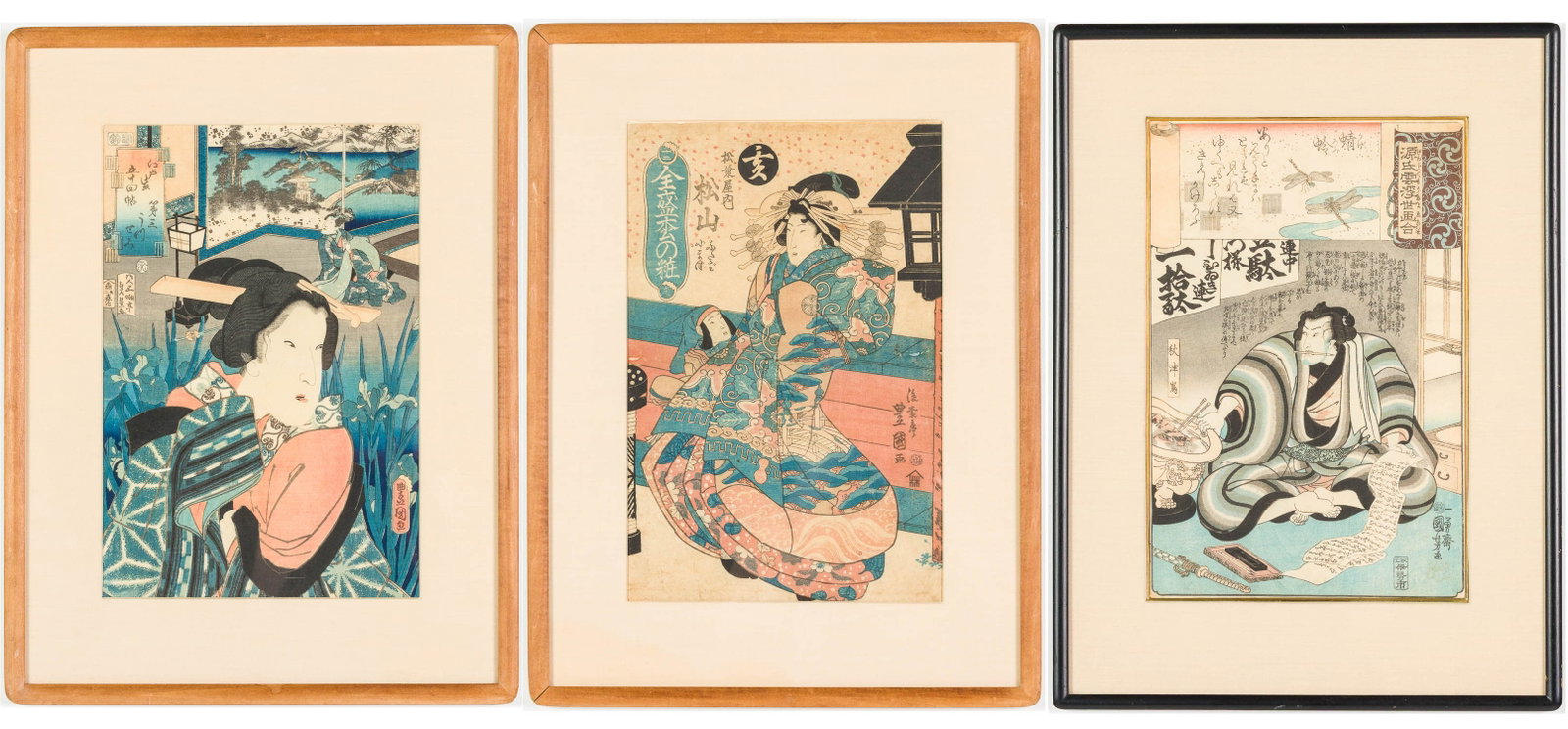 3 Japanese Woodblock Prints (1 of 18)