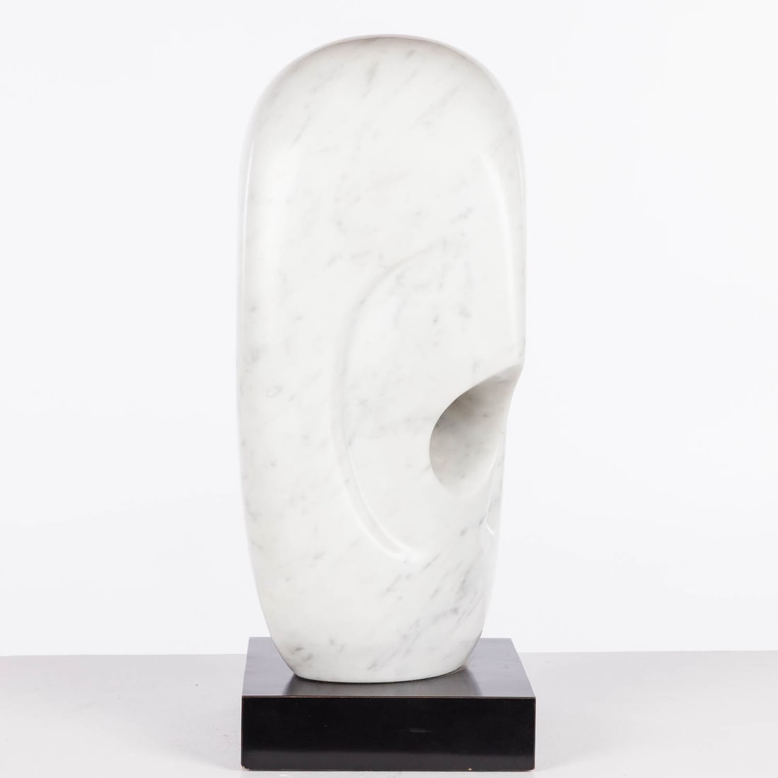 Carved Marble Abstract Head, Unsigned - 3