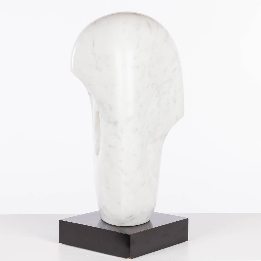 Carved Marble Abstract Head, Unsigned - 4