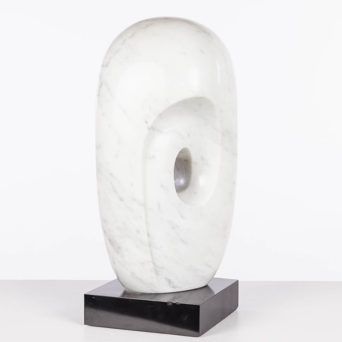 Carved Marble Abstract Head, Unsigned - 6