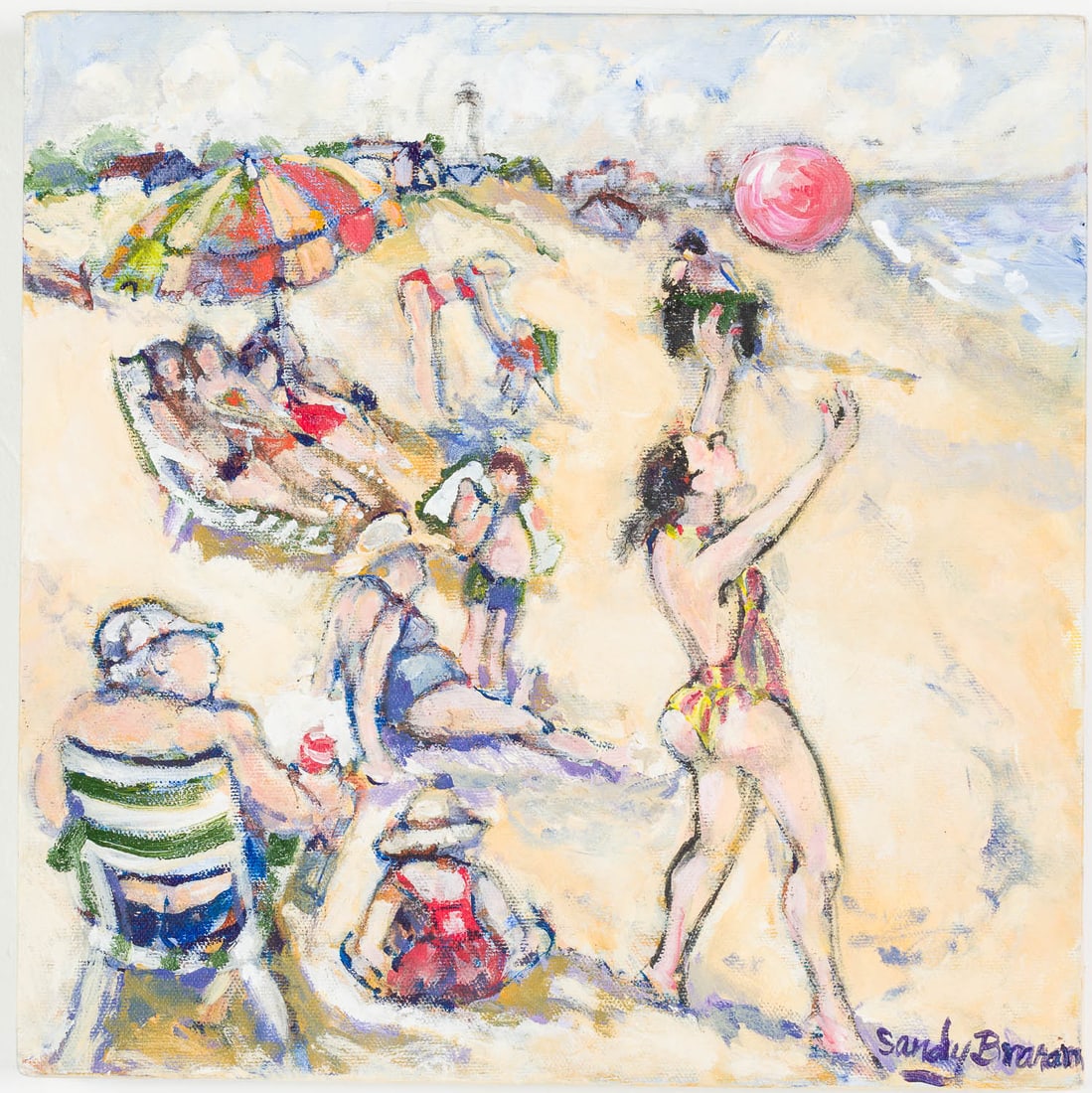 Sandy Branam (GA, 20th/21st C), Beach Scene, O/C (1 of 10)