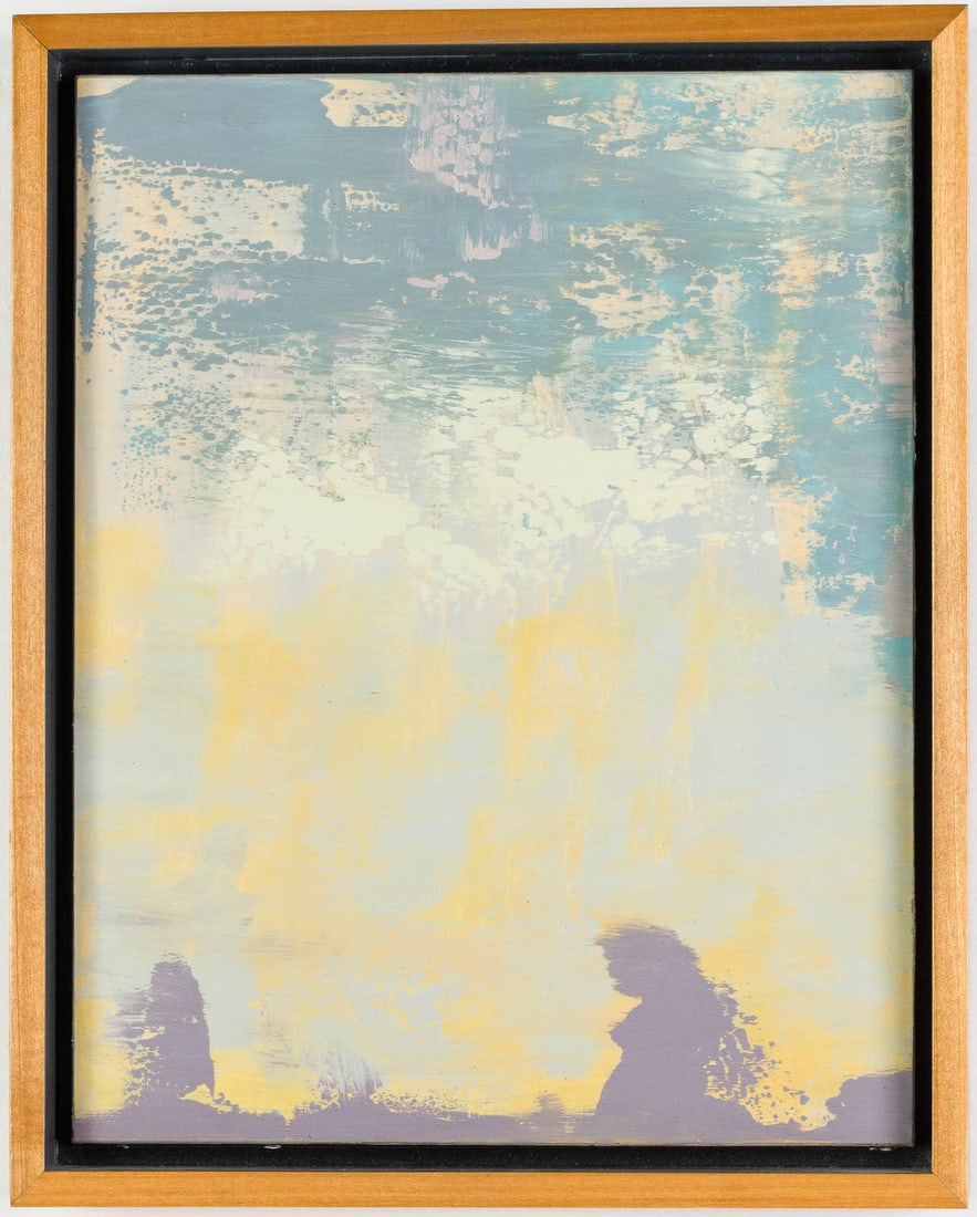 Betsy Cain (GA, 21st C), Water-Light #1, O/P: Property from the Estate of Miriam K. Center, Savannah, GA Description: Betsy Cain (GA, 21st C), Water-Light #1, Oil on Panel, 2001, signed and dated 2001 on verso, depicting an abstract scene in