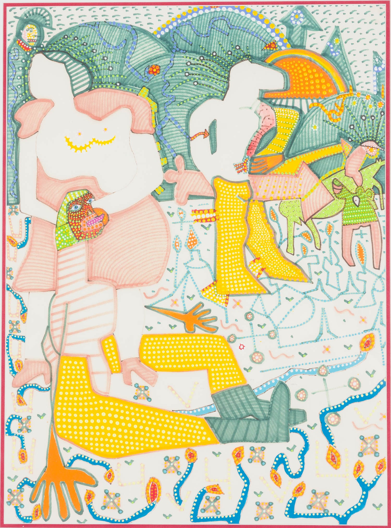 Larry Connatser (1938 - 1996) Figures in a Landscape (1 of 12)