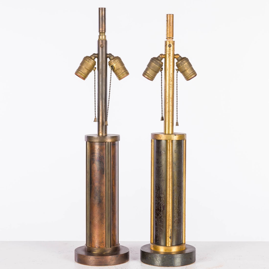 Two Similar Metal Table Lamps (1 of 7)