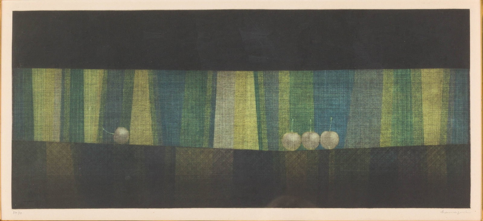 Yozo Hamaguchi (Japanese, 1909-2000), 4 Cherries (1 of 12)