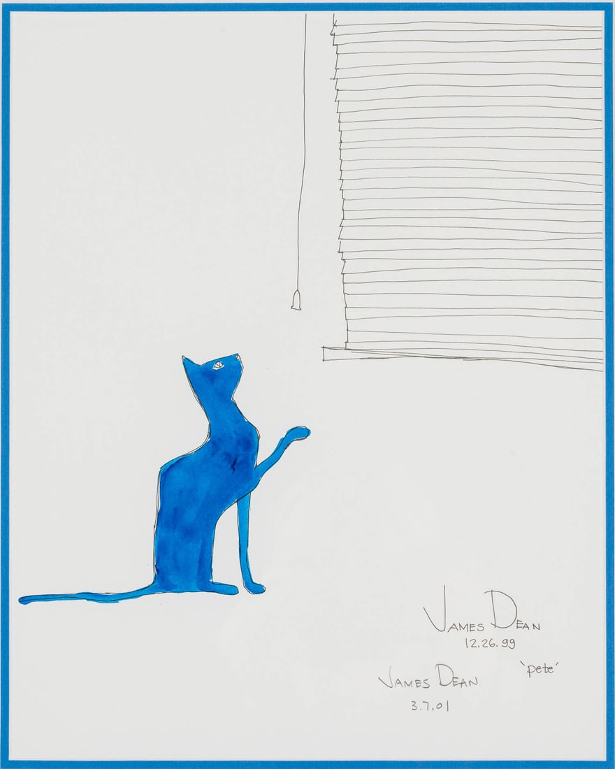 James Dean, Pete the Cat, Ink on Paper, 2001 (1 of 11)