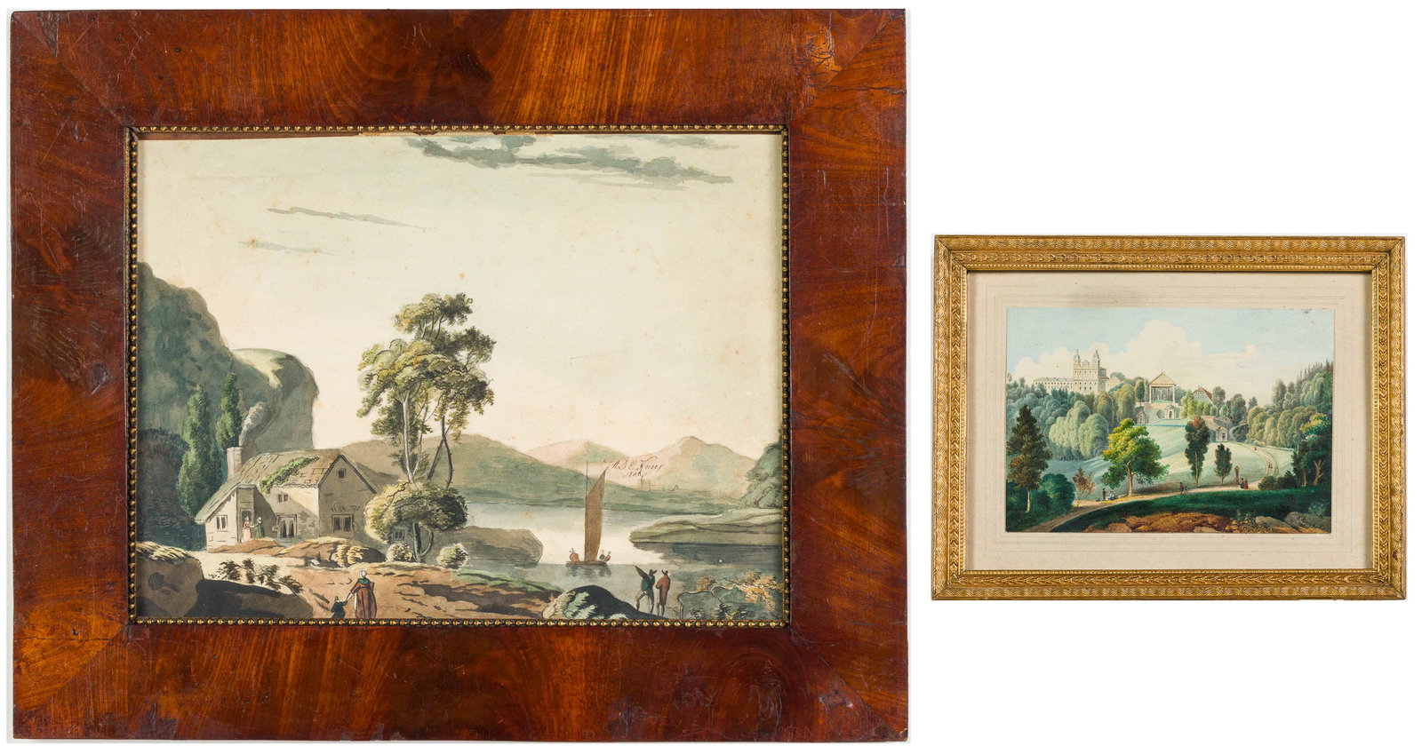 D.E. Knoop and K. Rumbold Watercolors, 19th C (1 of 13)