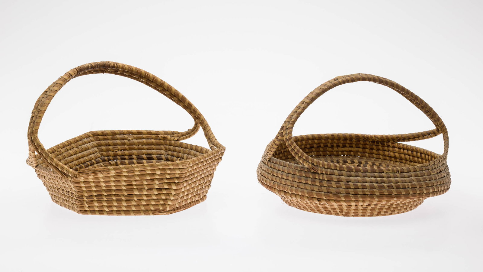 3 Sweetgrass Baskets, Pre-1950 - 2