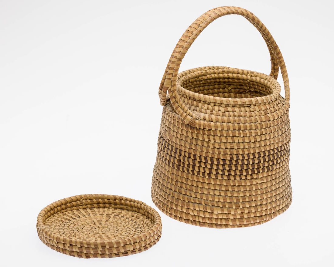 3 Sweetgrass Baskets, Pre-1950 - 6