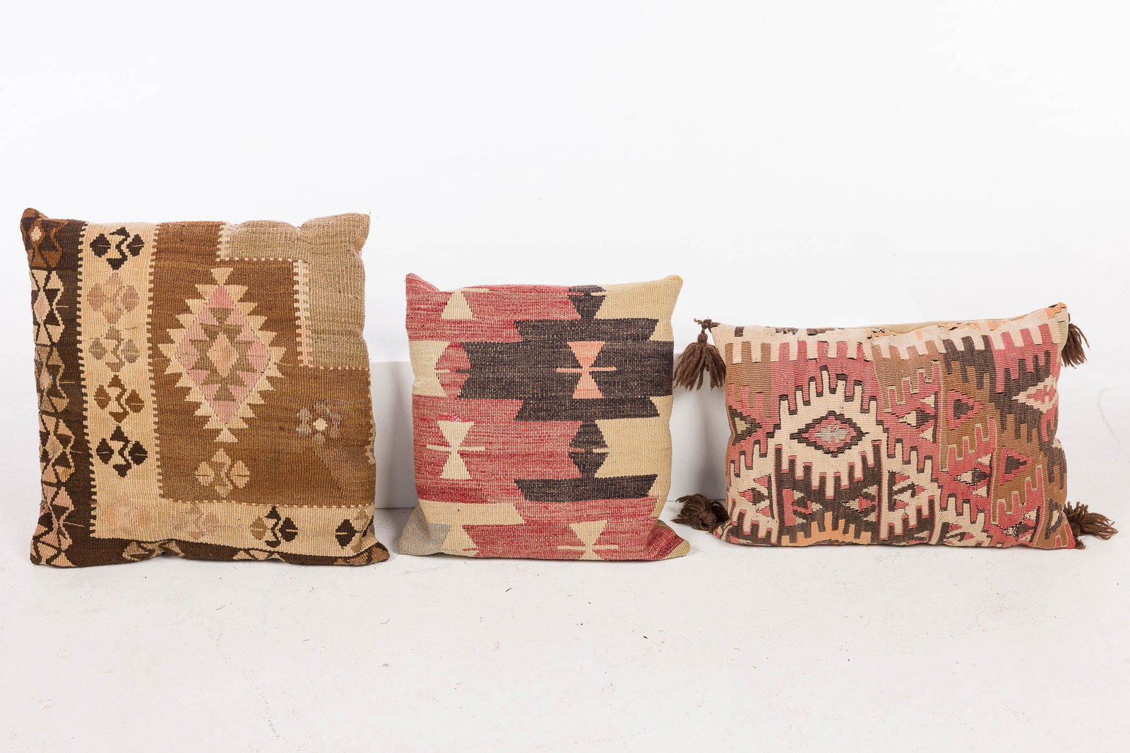 Five Kilim Pillows and a Stool - 3