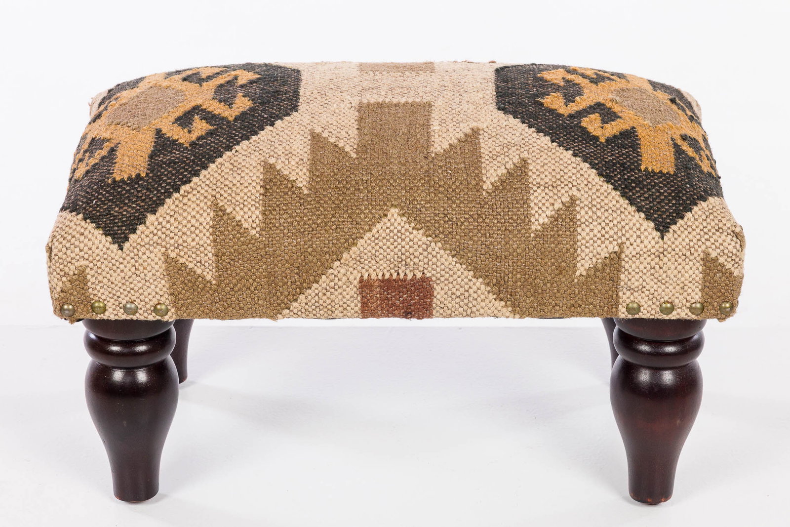 Five Kilim Pillows and a Stool - 8