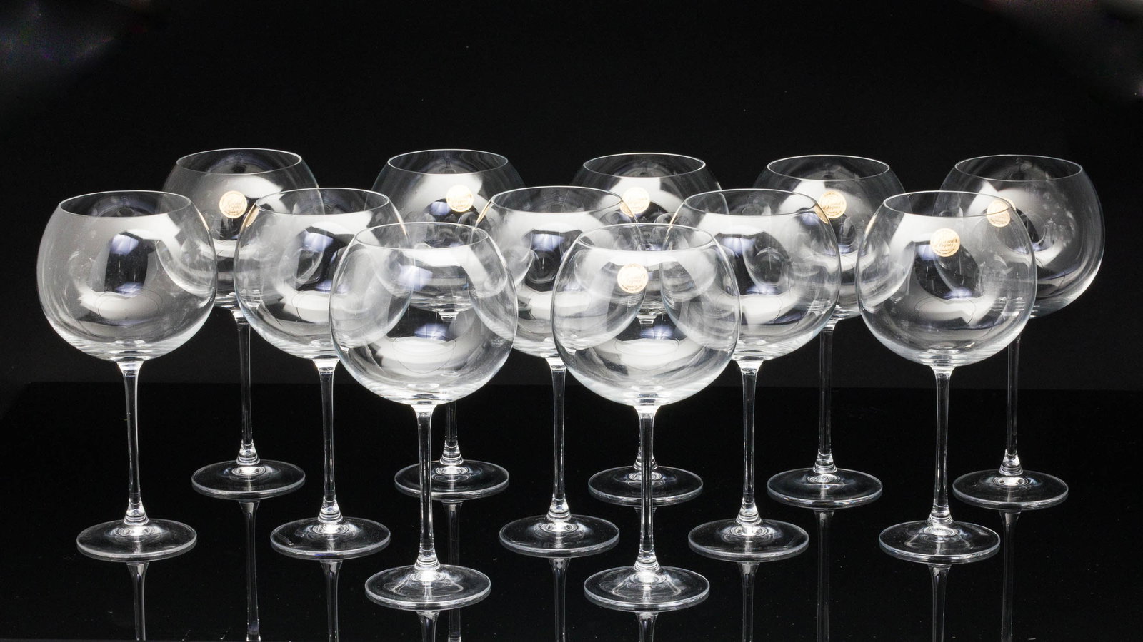 12 Crystal D'Arques Red Wine Glasses (1 of 6)