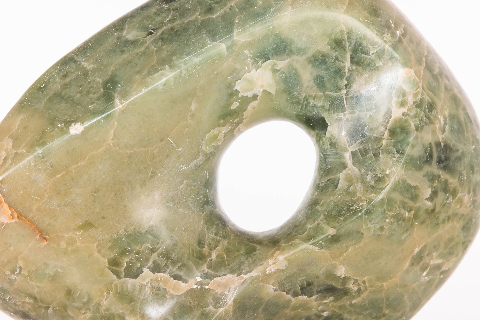 Abstract Green Stone Sculpture, Unsigned - 2