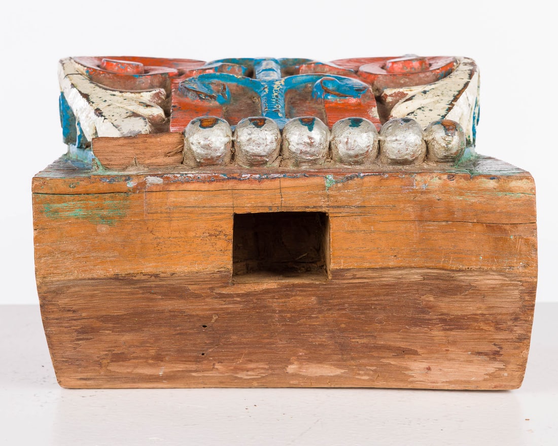 Indian Painted Architectural Element, 19th C - 8