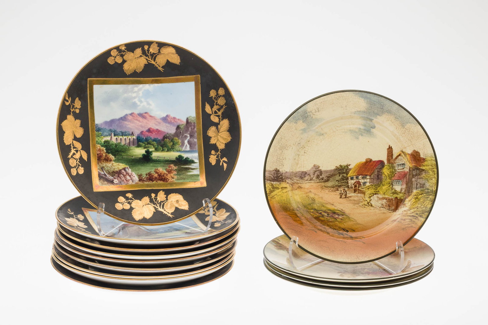 9 Charles Barlow Plates & 4 Royal Doulton Plates (1 of 14)