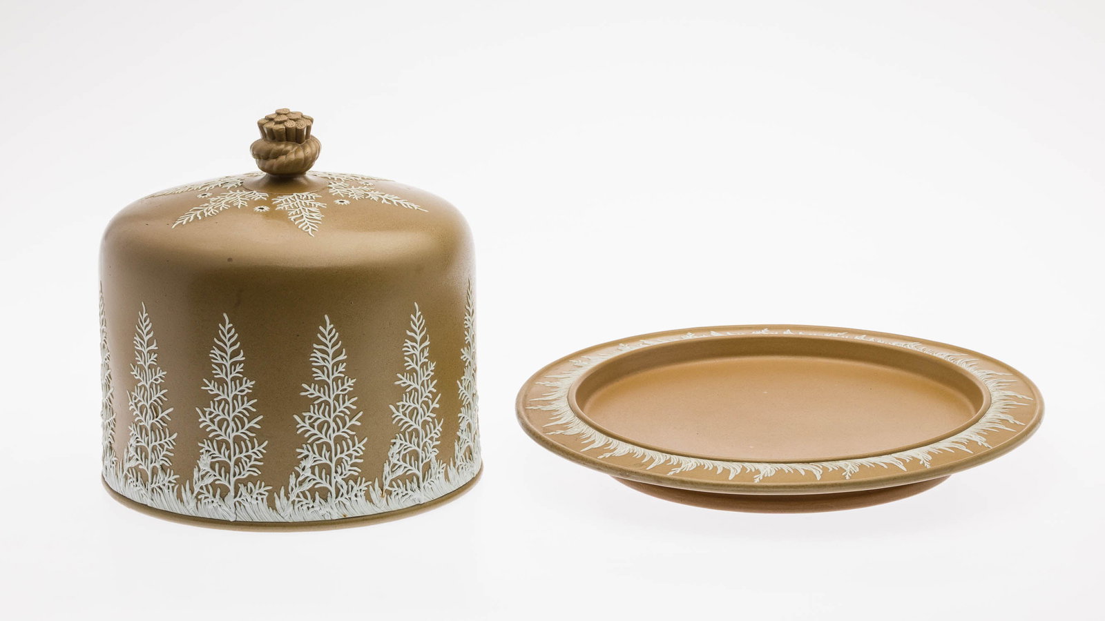 Ceramic Jasperware Cheese Dome - 2