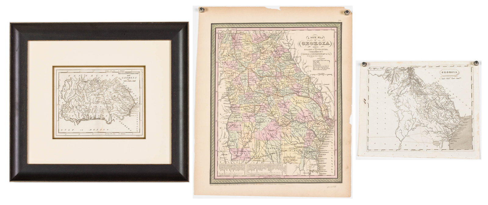 Three Georgia Maps, 19th C (1 of 20)