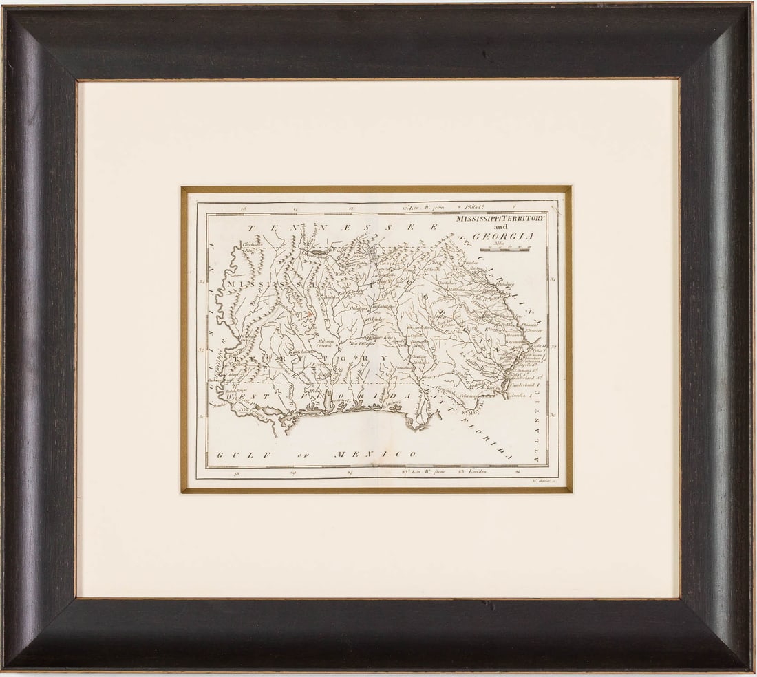 Three Georgia Maps, 19th C - 2