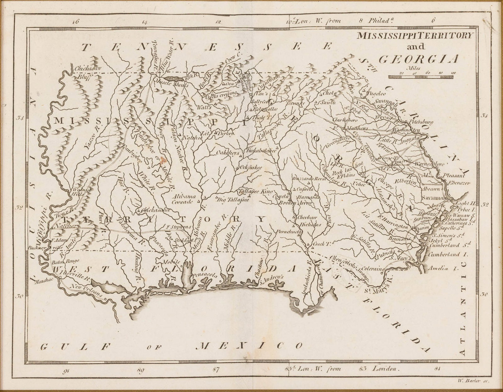Three Georgia Maps, 19th C - 3