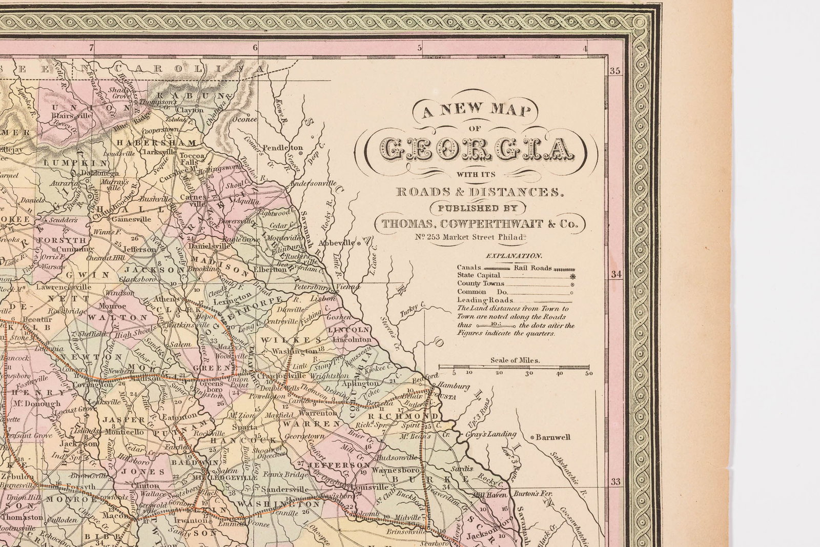 Three Georgia Maps, 19th C - 8