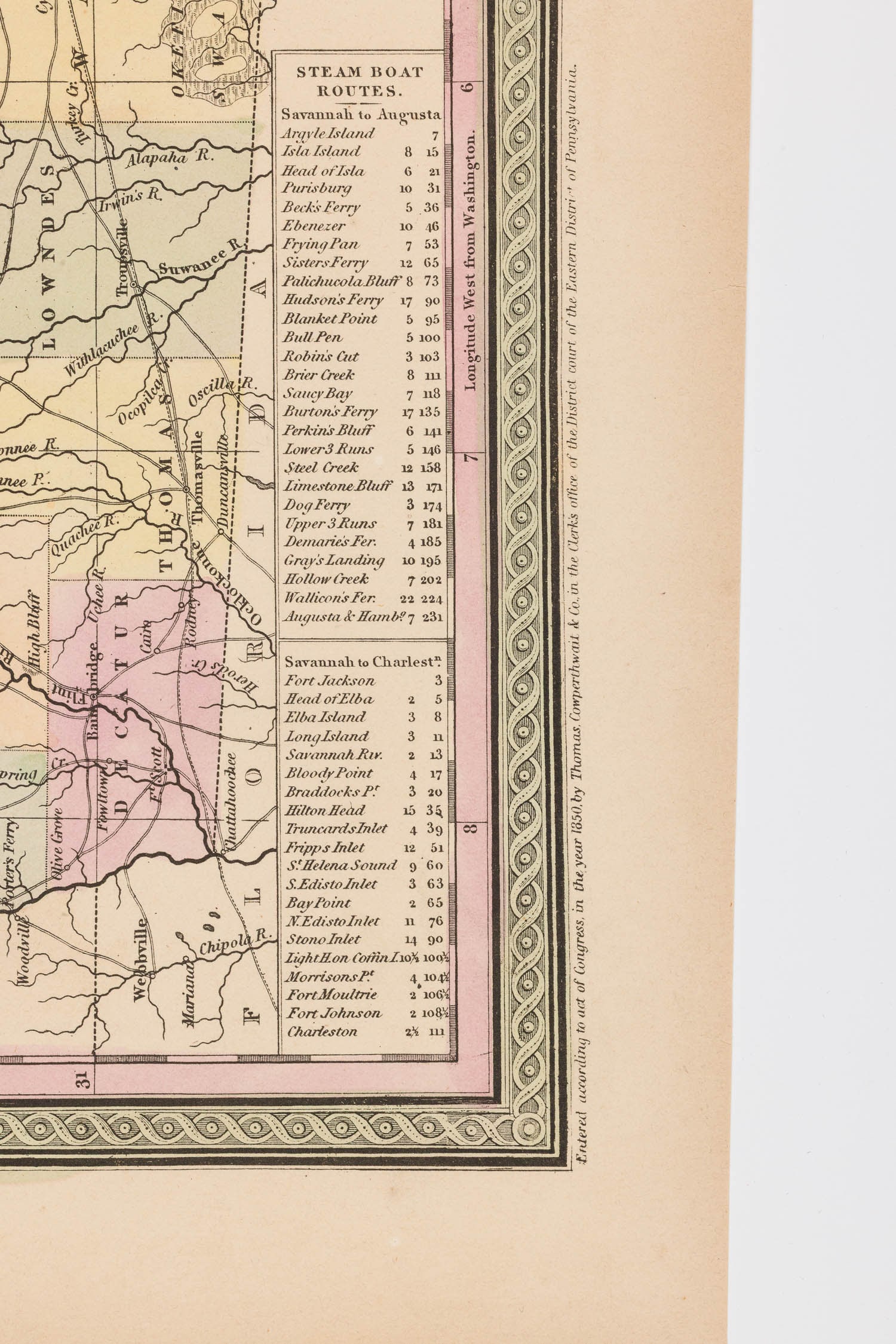 Three Georgia Maps, 19th C - 9