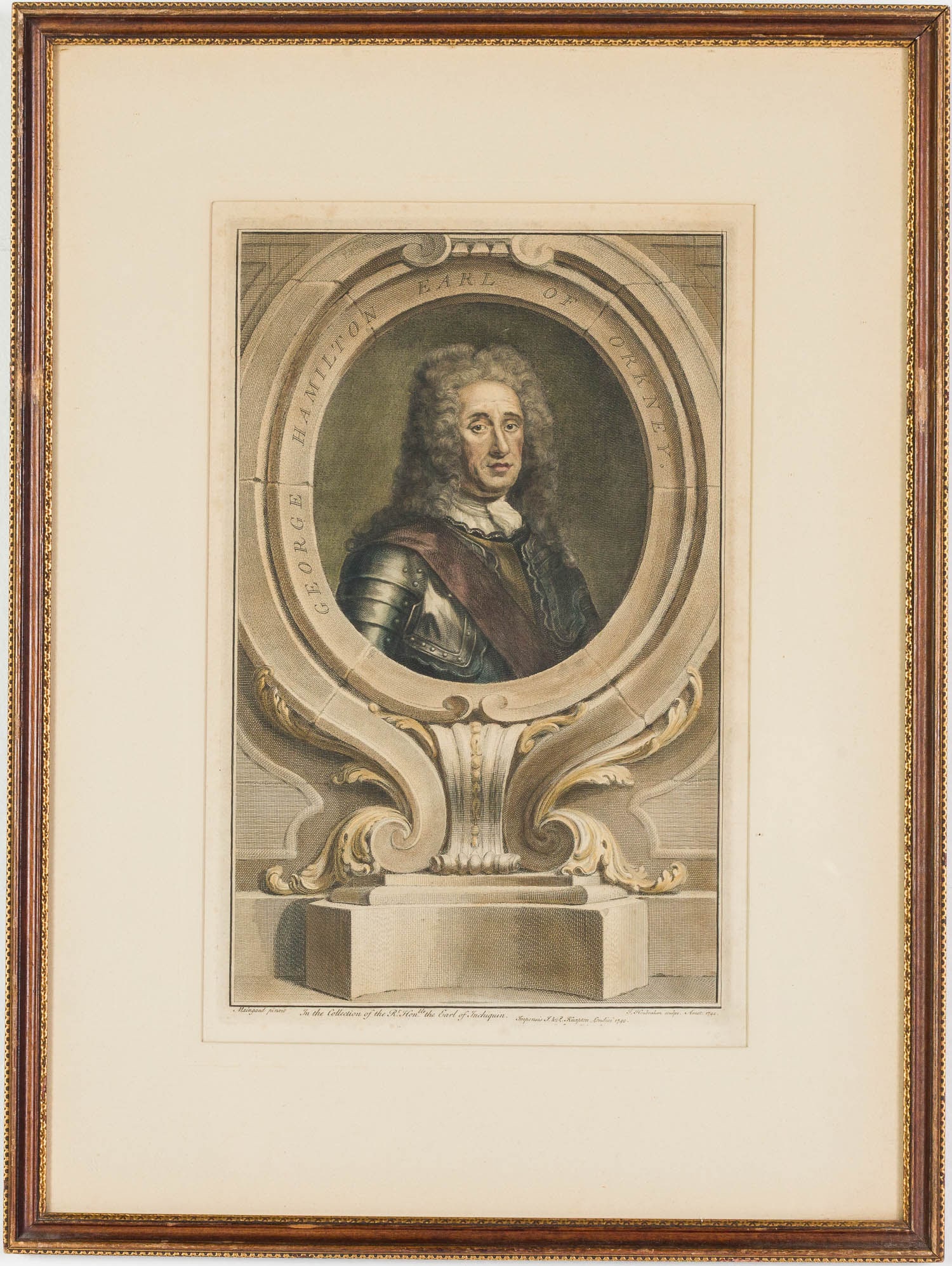 Five Handcolored Portrait Engravings - 10